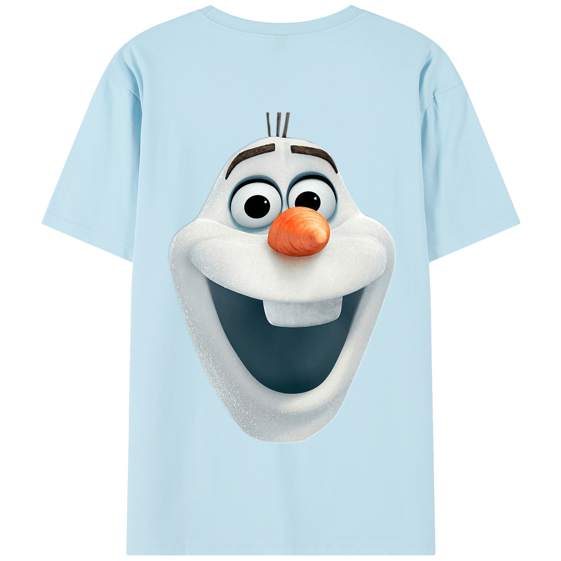 （画像用） アナと雪の女王 アンナ エルサ Frozen Anna Elsa 綿100％半袖Tシャツ（背面プリント）